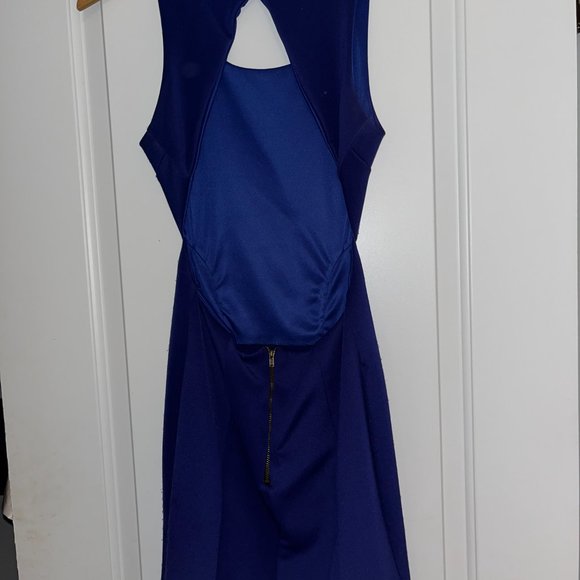 Blue Cutout Dress - Picture 3 of 4
